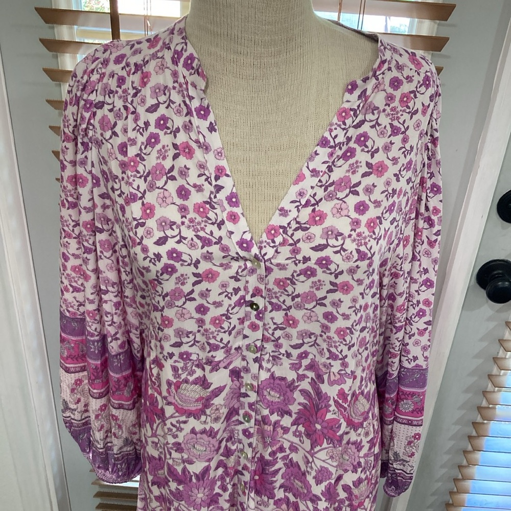 NWT Spell 🌸 Mossy 🌸Button Through Gown 🌸 - Picture 14 of 16